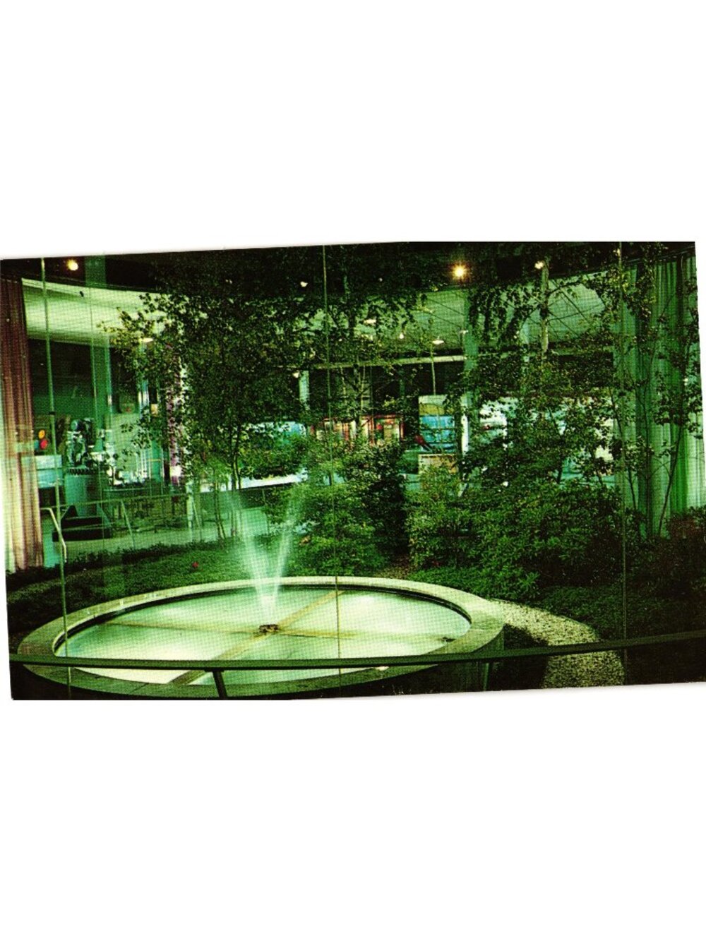 The Corning Glass Center New York Indoor-Outdoor Garden Postcard 20th Century